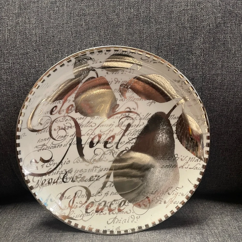 Restoration Hardware Christmas Holiday Plate Set